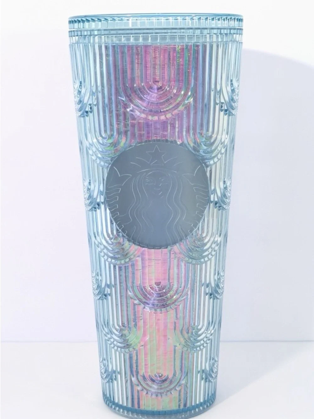 Starbucks 2022 Iridescent Mermaid 24oz Tumbler w/ Lid Coffee Tea Spring Cup